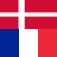 Danish - French - Danish dictionary